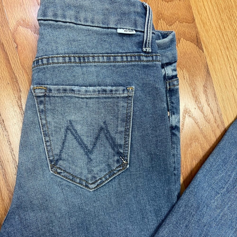 MOTHER denim - The Looker ankle step fray jeans